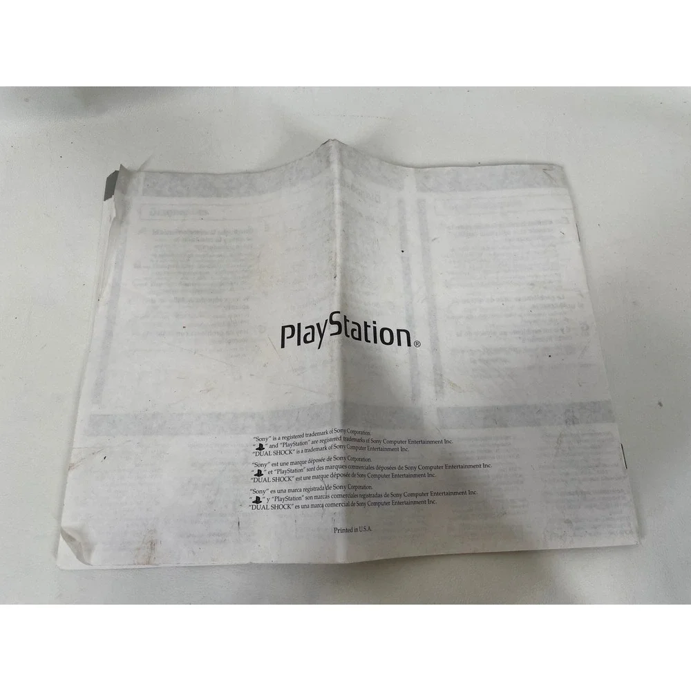 Sony PlayStation SCPH-7001 Instruction Manual PS1 Original Vintage 1998